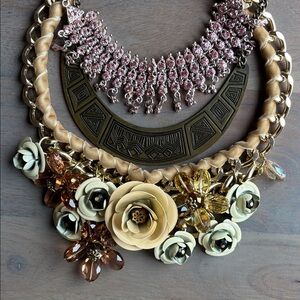 Lot of Three Statement Necklace